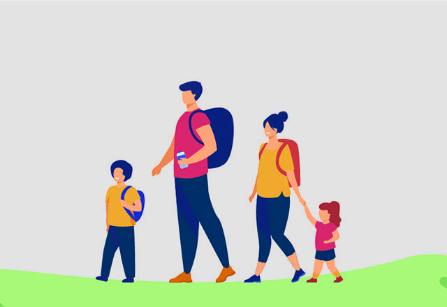 covid - 19 -家庭徒步旅行插图